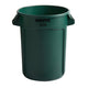 BRUTE 32 Gallon Green Round Trash Can