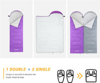 KingCamp Purple Sleeping Bag