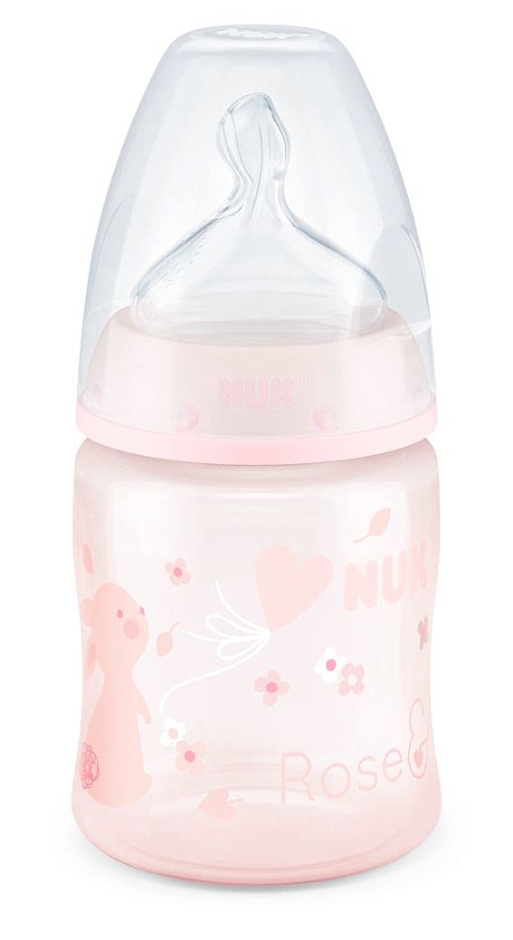 NUK First Choice+ Rose 150ml Bottle (0-6 months), Design May Vary 10743500