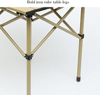 Portable Outdoor Folding Camping Chair Placemats, Aluminium Alloy Folding Table, Outdoor Multifunctional Camping Dining Table, Picnic Table and Chair with Carry Bag for Patio, Garden, Beach Little