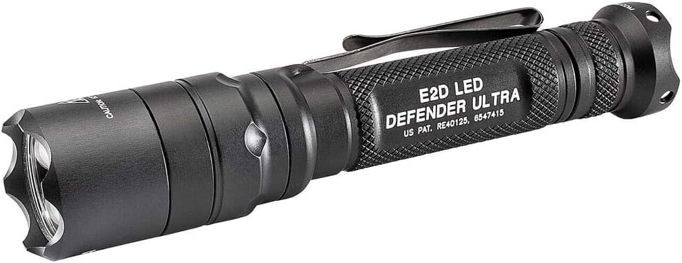 Surefire 1,000-Lumen Tactical LED Flashlight, Ultra-Durable, Waterproof, Black