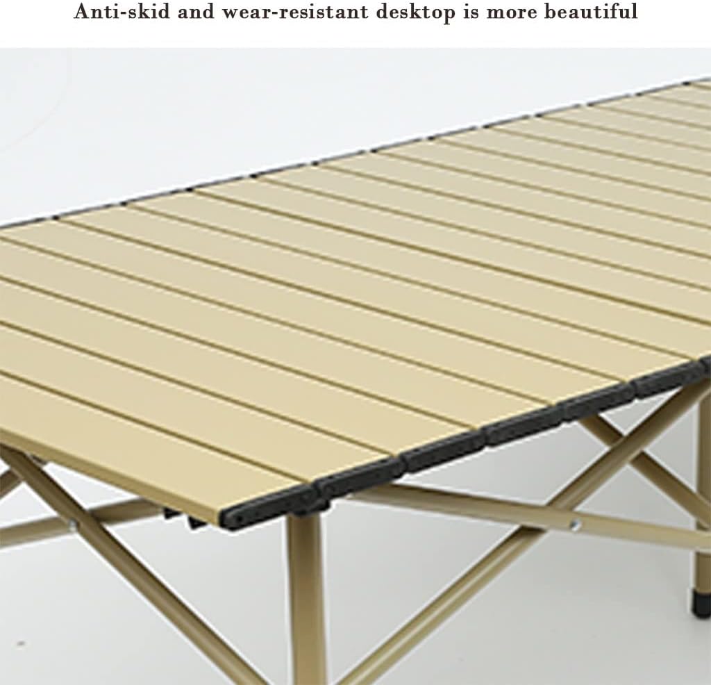 Portable Outdoor Folding Camping Chair Placemats, Aluminium Alloy Folding Table, Outdoor Multifunctional Camping Dining Table, Picnic Table and Chair with Carry Bag for Patio, Garden, Beach Little