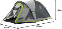Coleman Tent Darwin 3+, Compact 3 Man Dome Tent, also Ideal for Camping in the Garden, Lightweight 3 Person Hiking Tent, Waterproof