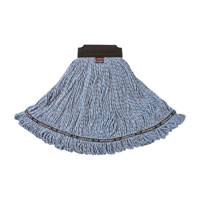 Rubbermaid Commercial Maximizer™ Large Blend Wet Mop, Universal Headband, Blue