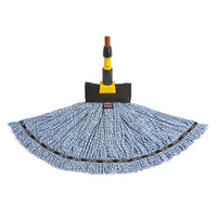 Rubbermaid Commercial Maximizer™ Large Blend Wet Mop, Universal Headband, Blue