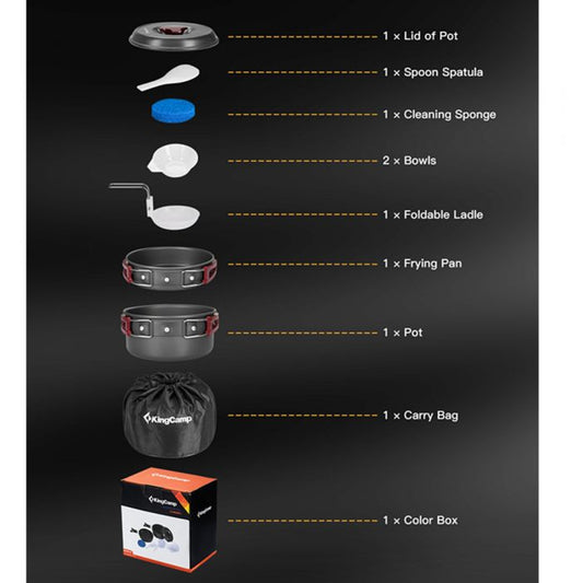 KingCamp Quality Cookware Set