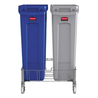 Rubbermaid Commercial Slim Jim® Double Stainless-Steel Dolly