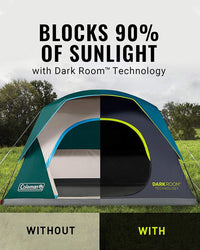 Coleman 8-Person Dark Room™ Skydome™ Camping Tent
