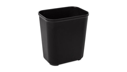 FIRE RESISTANT WASTEBASKET 28 QT BLACK