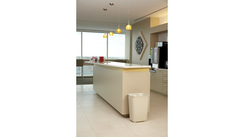 FIRE RESISTANT WASTEBASKET 40 QT BEIGE
