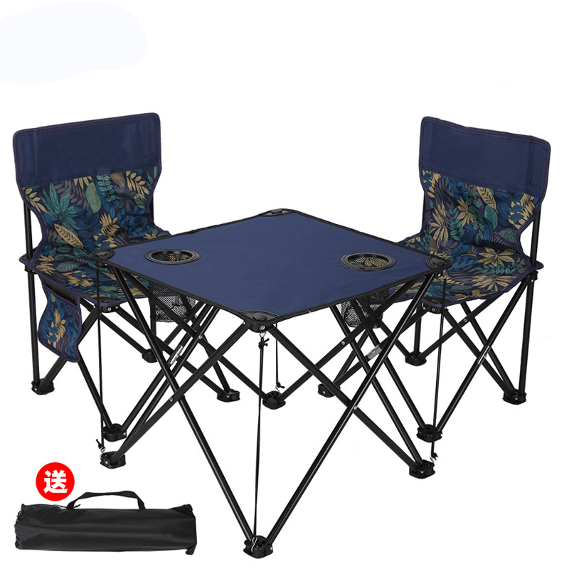 Leisure Outdoor Camping Chair with Mini Table Lightweight Folding Table Set Folding Camping Tables for Outdoor