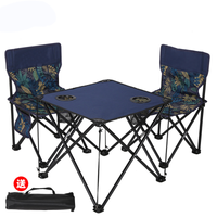 Leisure Outdoor Camping Chair with Mini Table Lightweight Folding Table Set Folding Camping Tables for Outdoor