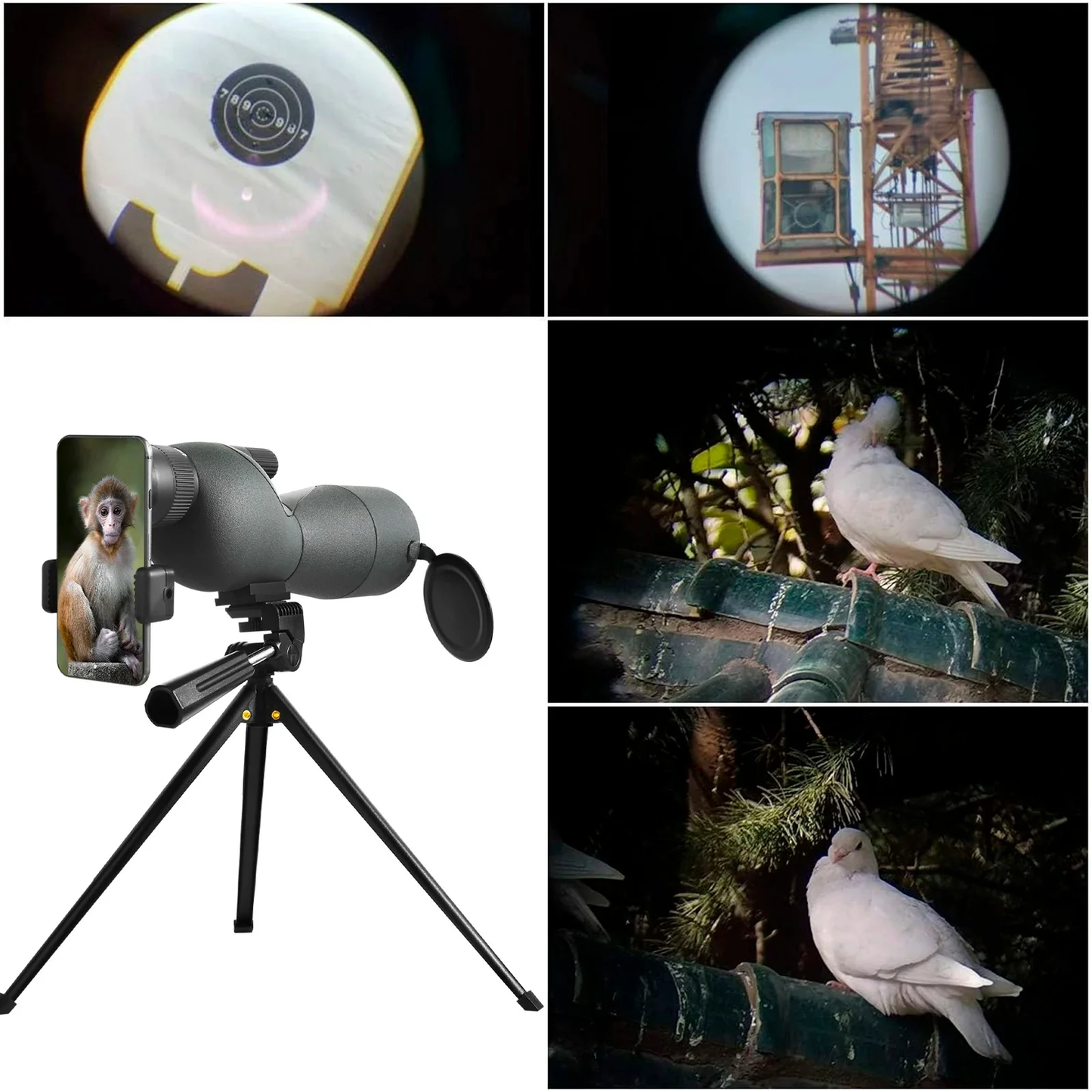 LANDVIEW 25-75x60 Spotting Scope With Mobile Stand & Tripod