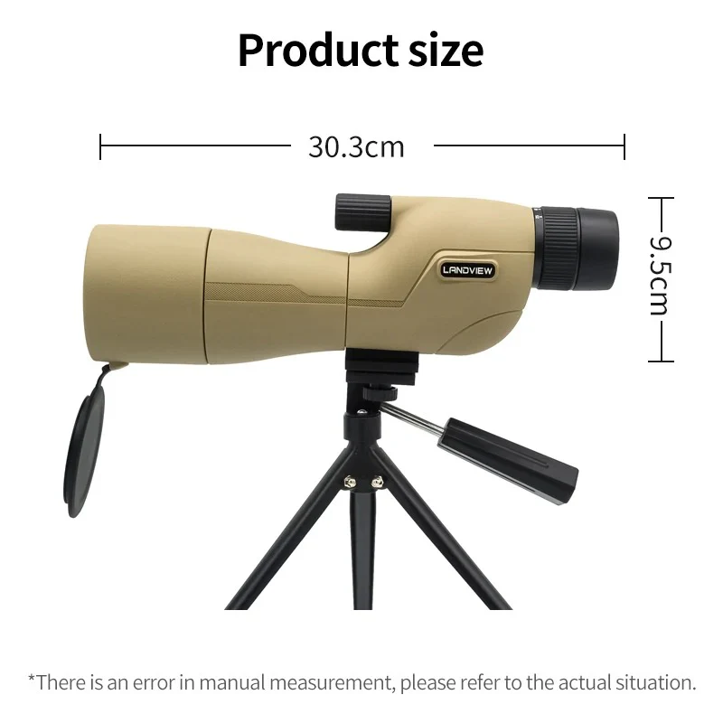 LANDVIEW 25-75x60 Spotting Scope With Mobile Stand & Tripod