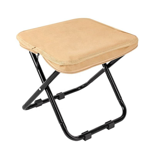 Mini Stool Portable Outdoor Folding Chair Light Weight Metal Foldable Design for Travel Camping Fishing