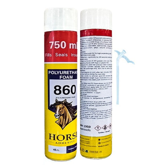 HORSE POLYURETHANE FOAM PU 750ML FILLS SEALS