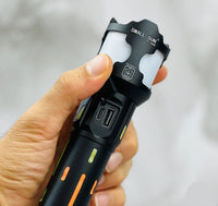 RUILANG RL-2405 High-Power LED Flashlight | Telescopic Zoom, Smart Power & Power Bank | Type-C Rechargeable Torch with 26650 Li-ion Battery