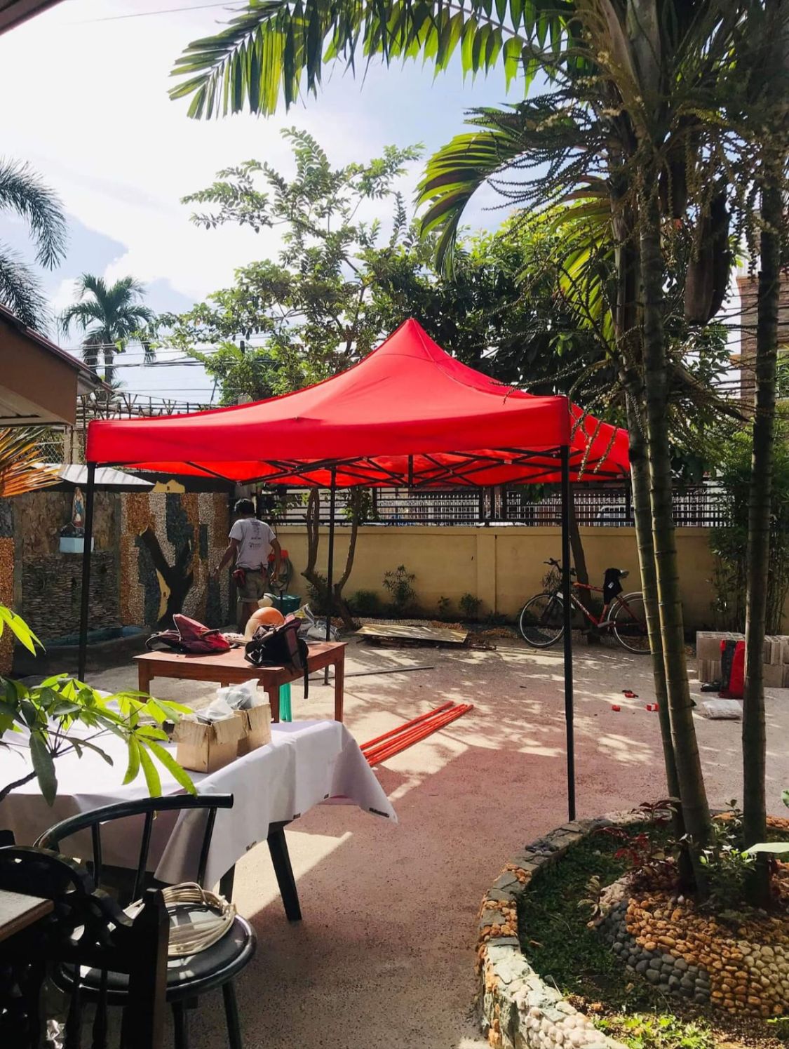 GAZEBO CANOPY TENT SIZE 10*10FEET,WEIGHT 17KG