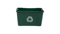 Rubbermaid Commercial Recycling Box 18 Gal Green
