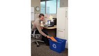 Rubbermaid Commercial Recycling Box 14 Gal Blue