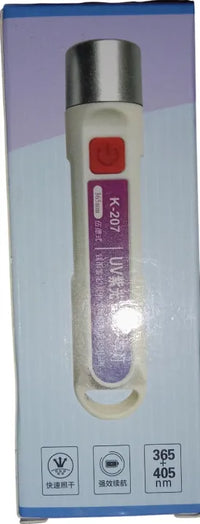 K-207 UV Flashlight Black Light USB Rechargeable Currency Check - portable UV Flashlight - Rechargeable car light USB Rechargeable Light -Portable Handheld Cat Detector lamp,for Dog Cat Care and Resin Curing