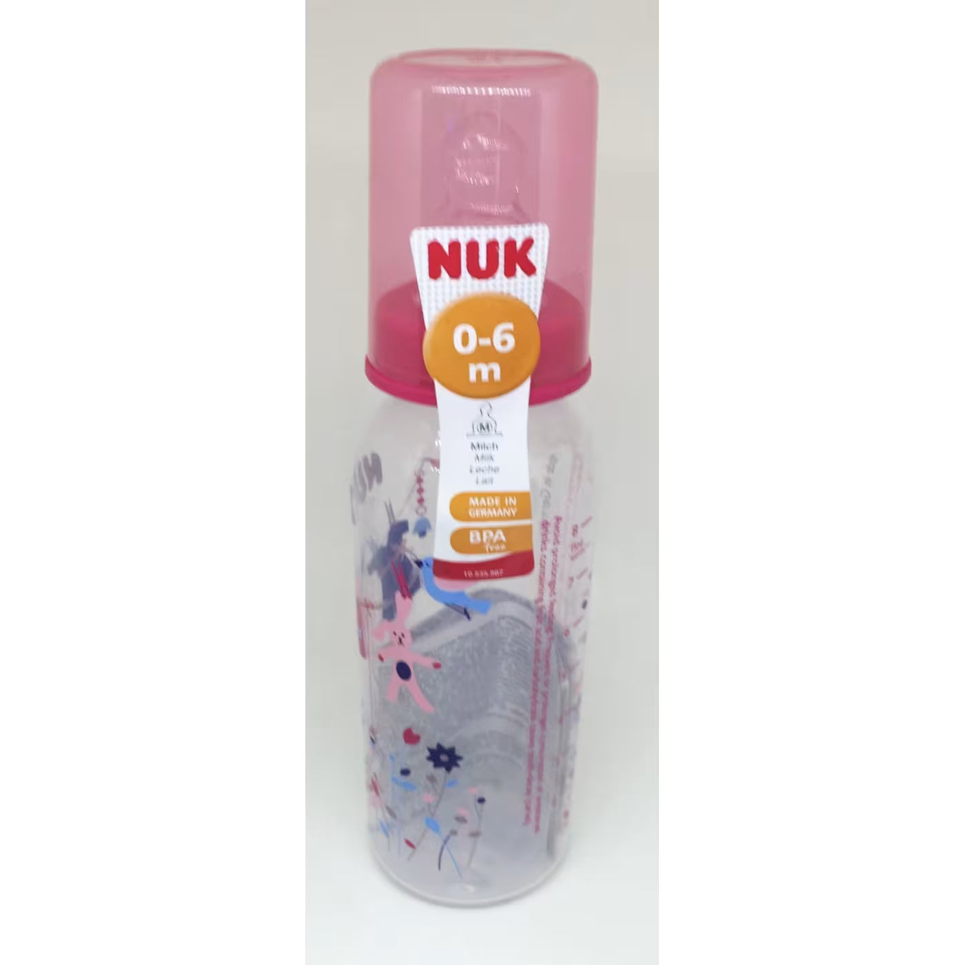 NUK Classic PP SILICONE Baby Bottle 240Ml 1 (0-6 Months) 10741419