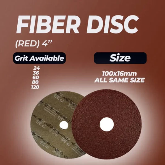Fiber Disc (Red)4″