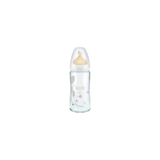 NUK First Choice Plus Glass Bottle Latex 240Ml