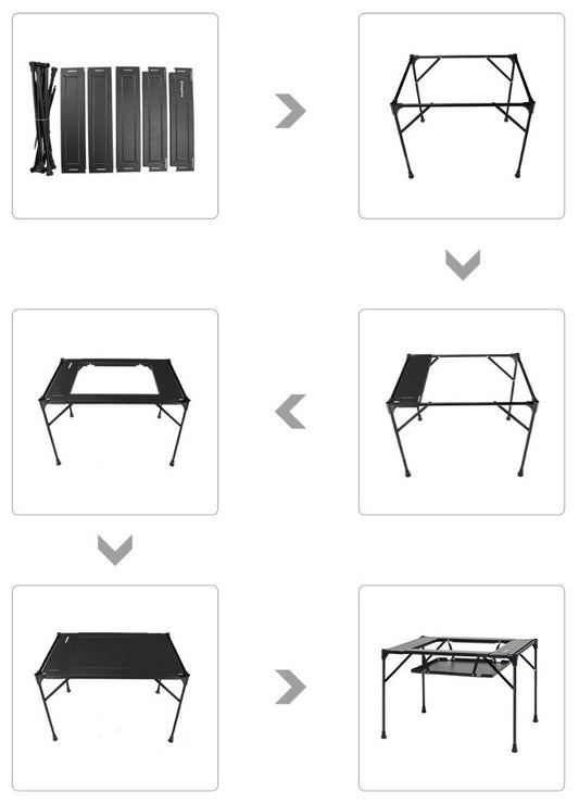 KingCamp Aluminum Alloy BBQ Camping Table KC1911