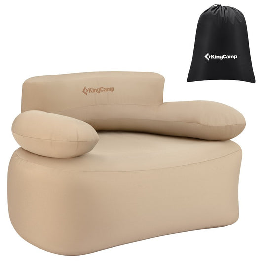 KINGCAMP INFLATABLE PORTABLE AIR SOFA KC2031- KHAKI