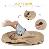 KINGCAMP INFLATABLE PORTABLE AIR SOFA KC2031- KHAKI