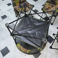 Outdoor Folding Table with 4 Chairs Set for Camping | Table Chair Set For Outdoor Adventure