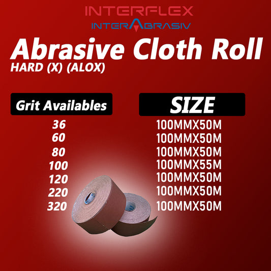 Interflex Abrasive cloth roll Hard (X)(ALOX)
