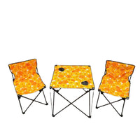 Foldable Outdoor table with 2 chairs