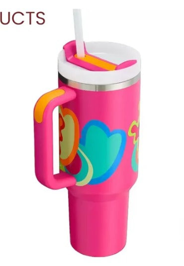 Stanley 40oz Quencher H2.0 Tumbler - Tropical Wave Edition: Stay Hydrated in Style