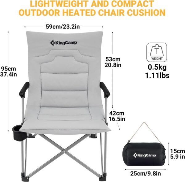 KingCamp Chair Cushion All-Season - Image 3