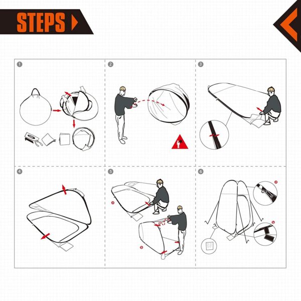 KingCamp Changing Tent Convenience - Image 9