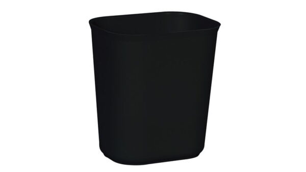 FIRE RESISTANT WASTEBASKET 14 QT BLACK