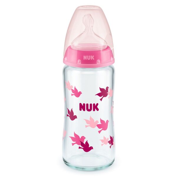 NUK FC Bottle TEMPERATURE CONTROL SILICONE GLASS 0-6m 240 ml - Image 4