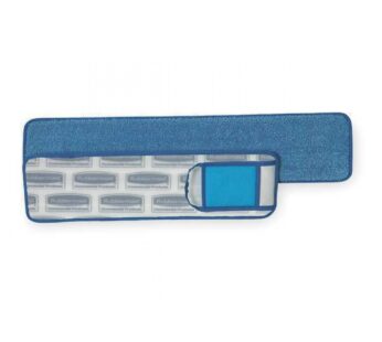 MICROFIBER ROOM MOP PAD, DAMP WITH SCRUBBER,