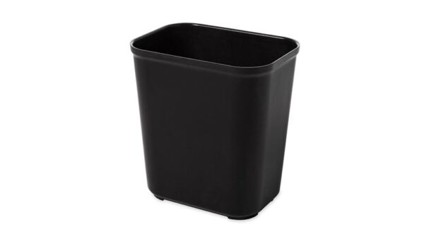 FIRE RESISTANT WASTEBASKET 28 QT BLACK