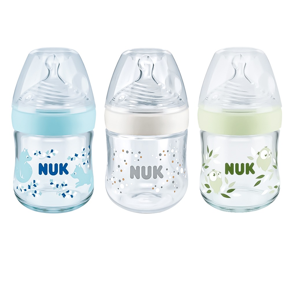 NUK Nature Sense Glass Bottle 120ml