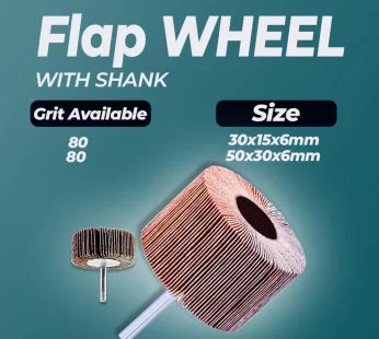Flap wheel with shank