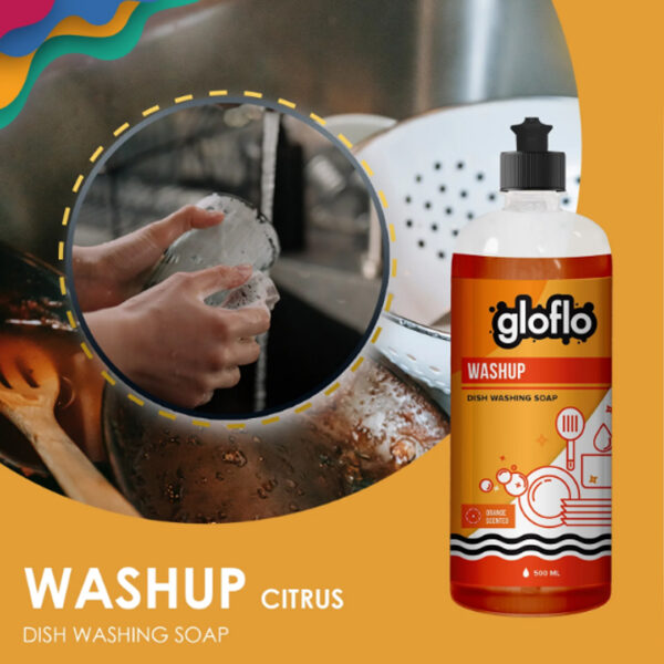 GLO-FLO Washup (Dish Washing Soap) Orange - Image 2