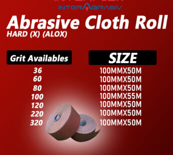Interflex Abrasive cloth roll Hard (X)(ALOX)