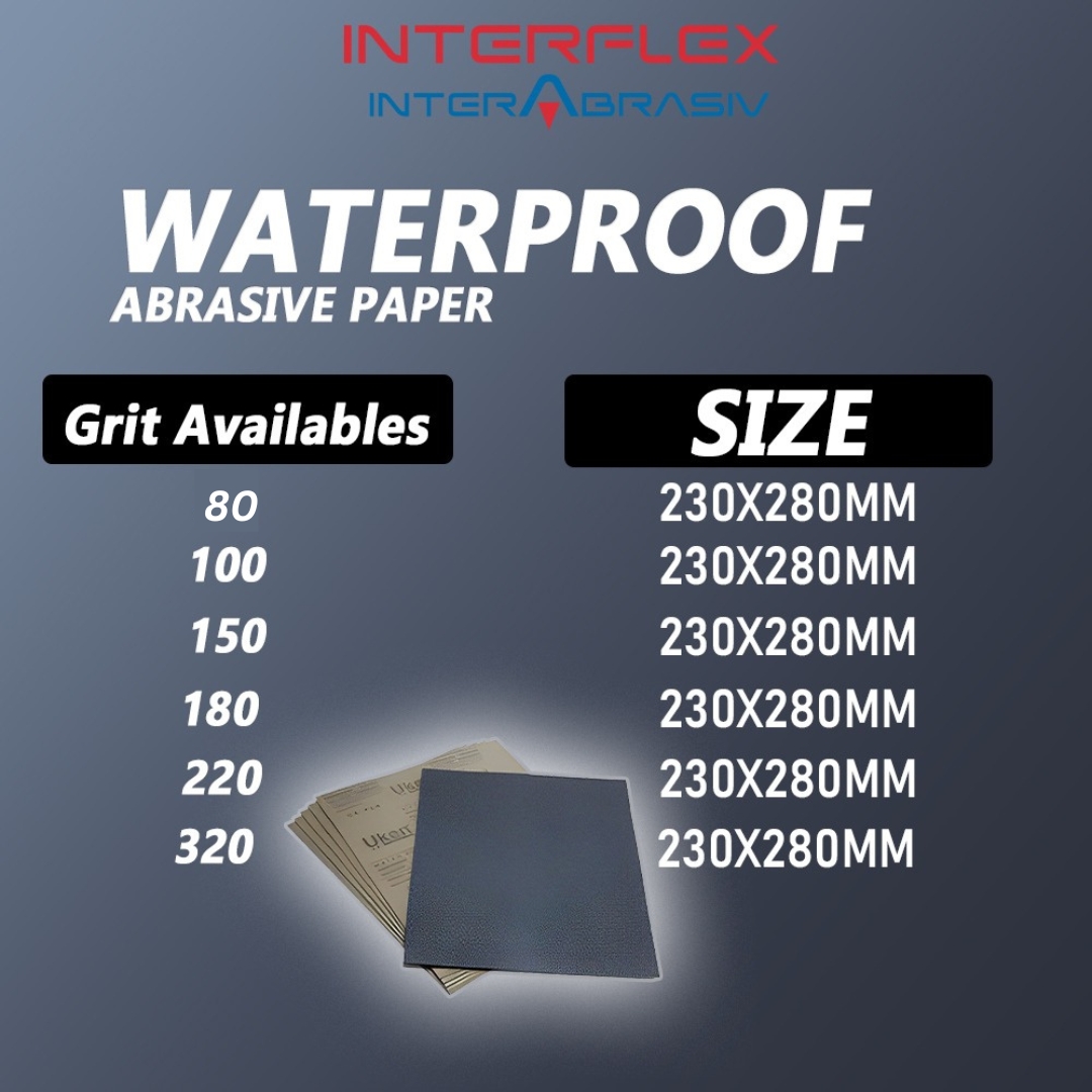 Interflex abrasive waterproof paper