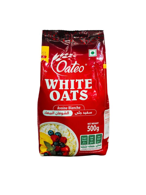 Oateo White Oats Avoine Blanche 500g