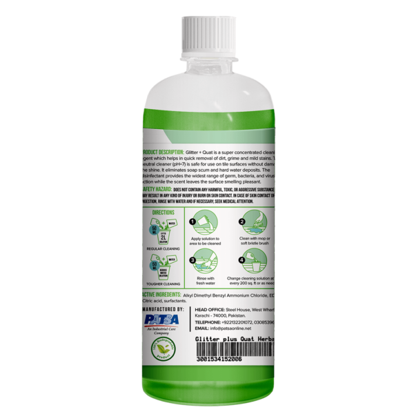 Glo Flo Glitter Quat Herbal 500ML - Image 2