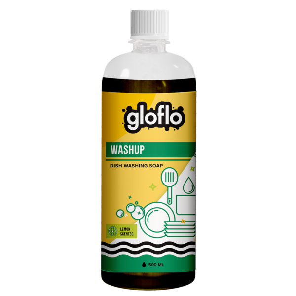 GLO-FLO Washup (Dish Washing Soap) Lemon