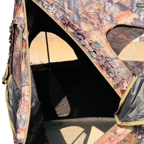 Deluxe Camouflage Pop-Up Hunting Blind – All-Weather Concealment Tent - Image 3